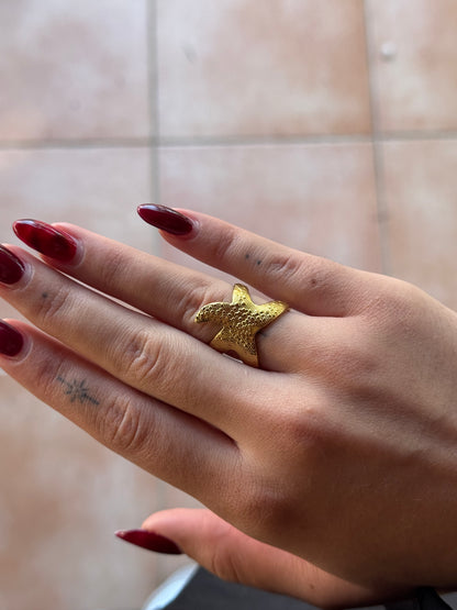 STARLA | Bague Étoile en Acier Inoxydable