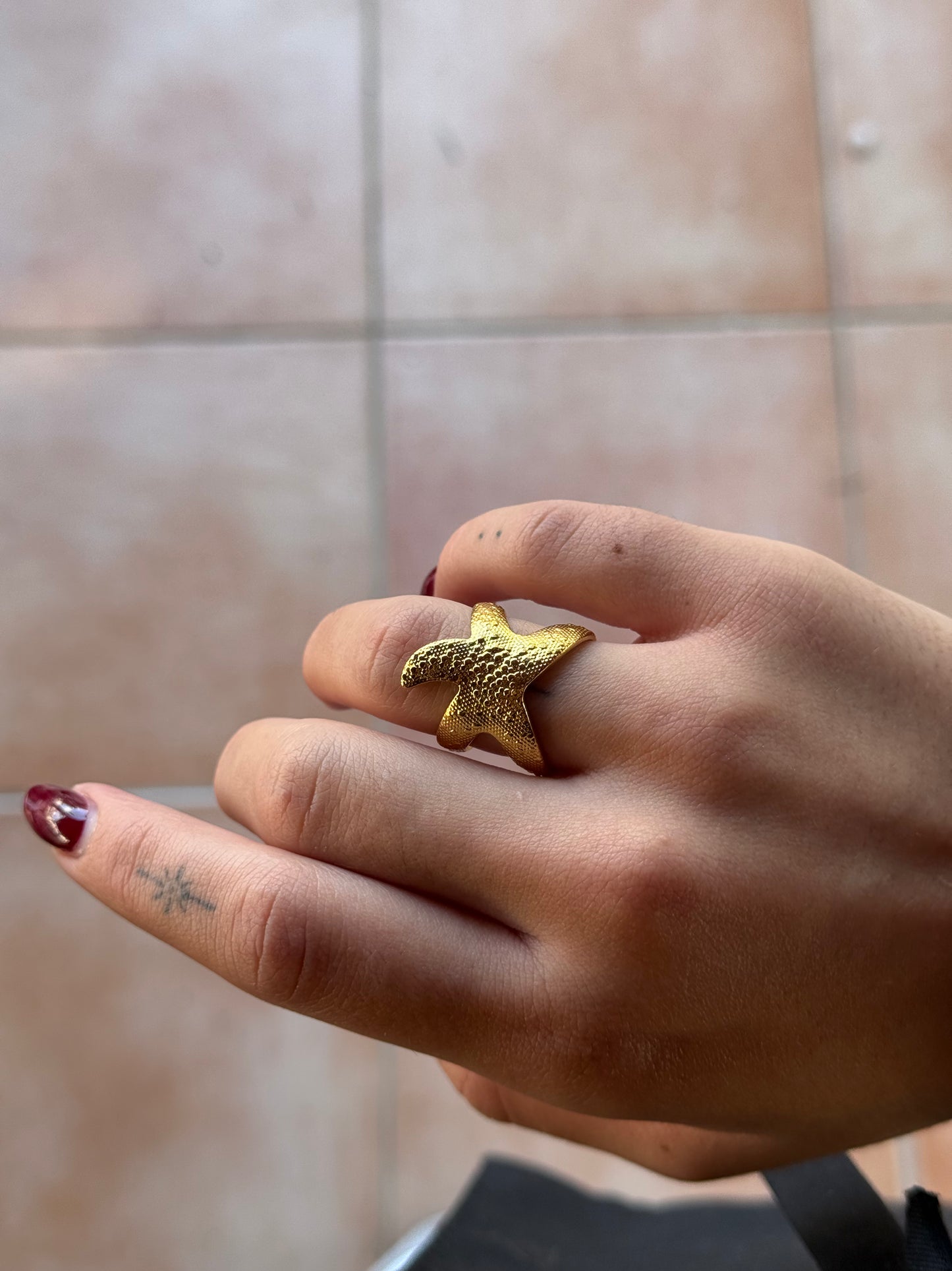 STARLA | Bague Étoile en Acier Inoxydable