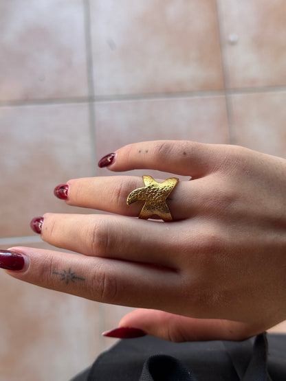 STARLA | Bague Étoile en Acier Inoxydable